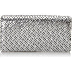 ❤️Metal Mesh Roll Bag Clutch Purse 4.5" x 7.5" x 2" Shoulder Chain Included